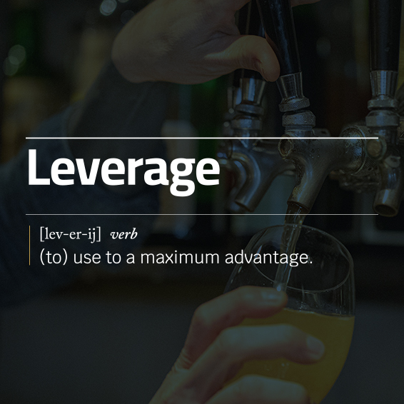 Leverage: to use to a maximum advantage.